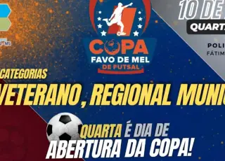 Prefeitura de Fátima do Sul abre nesta quarta-feira, às 19h, mais uma Copa Favo de Mel de Futsal