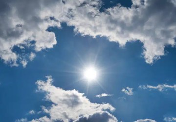 Dia será de sol com algumas nuvens e 